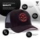 Urban Effort Mesh Back Cap for Men and Women Baseball Hat 5Panel Trucker Hat Great Snapback Closure for Hunting Hiking Black Red Patch