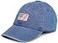 The Hat USA Flag Embroidery Premium 100 Cotton Low Profile Adjustable Baseball Dad Cap Flag Blue Denim