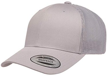 Yupoong YP Classics Retro Trucker Cap Silver OSFA