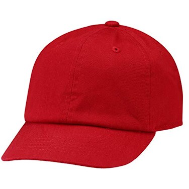 Falari Kids Boy Girl Baseball Cap Hat Washed Low Profile 100 Cotton Soft Lightweight Adjustable Size 69 Years Red