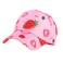 Julerwoo Kids Pink Baseball Cap Strawberry Printed Cute Hats for Girls Strawberry