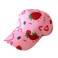 Julerwoo Kids Pink Baseball Cap Strawberry Printed Cute Hats for Girls Strawberry