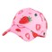 Julerwoo Kids Pink Baseball Cap Strawberry Printed Cute Hats for Girls Strawberry