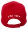 Artisan Owl FIRE First in Last Out Cap with Red Flames Embroidery Adjustable Hook and Loop Closure Red 100 Cotton