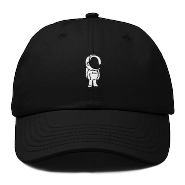 DALIX Astronaut Hat Galaxy Spaceman Baseball Caps for Men Women in Black