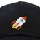 DALIX Rocket Hat Space Dad Caps Embroidered Cap Cotton Hats NASA in Black