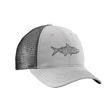 Flying Fisherman Tarpon Trucker Hat GrayCharcoal