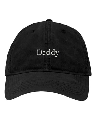 Go All Out One Size Black Deluxe Dad Daddy Embroidered Deluxe Dad Hat