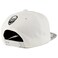 Trendy Apparel Shop Skull Bandana Embroidered Snapback with Paisley Print Flatbill Cap White