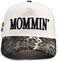 KIDHABE Womens Mommin Trucker Hat Vintage TwoTone Ponytail Baseball Cap Embroidered Adjustable Hat Great Gift for Mom Women