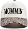 KIDHABE Womens Mommin Trucker Hat for Mom Mom Baseball Cap Embroidered Adjustable Hat Vintage TwoTone Ponytail Baseball Hat Leopard