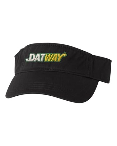 Go All Out One Size Black Visor Datway Embroidered Visor Dad Hat