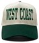 Funky Junque Green Hats Vintage Trucker Hat Embroidered Adjustable Two Tone Snapback Cap Men Women West Coast GreenBeige
