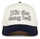 Funky Junque Two Tone Vintage Snapback Hat Hit The Dang Ball NavyBeige
