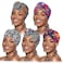 DRESHOW 5 Pack Knotted Headwraps for Women African Turban PreKnotted Beanie Headwraps Hair Covers