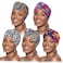 DRESHOW 5 Pack Knotted Headwraps for Women African Turban PreKnotted Beanie Headwraps Hair Covers