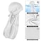 WLLHYF Silk Durag Long Tail Durag Breathable Pirate Headwraps Cap for 360 Waves Soft Bandana Turban Hat Hair Loss Chemo Cap White