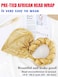 Woeoe African Headwrap Gold Braided Turbans for Women