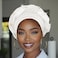 Woeoe African Turban PreTied White Headwrap for Women White