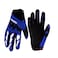 Gtopart 50g Kids Full Long Finger Cycling Gloves for Skateboard and Roller Skating Blue S