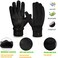 MOREOK Winter Gloves for MenWomen 10F 3M Thinsulate Warm Touch Screen Snow Ski Bicycle Bike Gloves for DrivingCyclingRunningHikingBlackS
