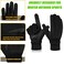 MOREOK Winter Gloves for MenWomen 10F 3M Thinsulate Warm Touch Screen Snow Ski Bicycle Bike Gloves for DrivingCyclingRunningHikingBlackS