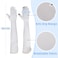 kilofly Womens Long AntiUV Breathable Arm Sun Block Driving Gloves 2 Pairs