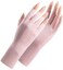 Vikodah Women Fingerless Gloves Summer UV Protection Gloves Cool Ice Silky Sun Block Driving Unisex