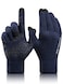 TRENDOUX Gloves for Men Running Knit Touch Screen Glove Women Texting Smartphone Driving Work AntiSlip Grip Thermal Lining Hands Warm Cold Weather Navy XL