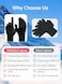 TRENDOUX Gloves for Men Running Knit Touch Screen Glove Women Texting Smartphone Driving Work AntiSlip Grip Thermal Lining Hands Warm Cold Weather Navy XL