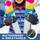 MCTi Kids Mittens Waterproof Winter Ski Warm Sherpa Lined Long Cuff with String Black XXSmallFits 57 Years
