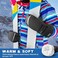 MCTi Kids Mittens Waterproof Winter Ski Warm Sherpa Lined Long Cuff with String Black XXSmallFits 57 Years