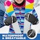 MCTi Kids Mittens Waterproof Winter Ski Warm Sherpa Lined Long Cuff with String Black XXXSmallFits 24 Years