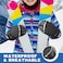 MCTi Kids Mittens Waterproof Winter Ski Warm Sherpa Lined Long Cuff with String Black XXXSmallFits 24 Years