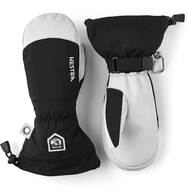 Hestra Mens and Womes Ski Gloves Army Leather WindProof Water Resistant Winter Mitten Black 7