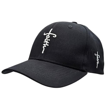 3 Nails 1 Cross Christian Hat Cross Hat Jesus Hat Faith Hat Embroidered Baseball Cap for Men Women Structured Cotton Adjustable Strapback Classic Church Hat Black White Cross