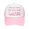 Alybeuself Funny Trucker Hats Weird Gag Gift for Adults Inappropriate Joke Baseball Cap Adjustable Mesh Hat for Men Women PinkWhite