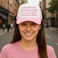 Alybeuself Funny Trucker Hats Weird Gag Gift for Adults Inappropriate Joke Baseball Cap Adjustable Mesh Hat for Men Women PinkWhite