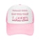 Alybeuself Funny Trucker Hats Weird Gag Gift for Adults Inappropriate Joke Baseball Cap Adjustable Mesh Hat for Men Women PinkWhite