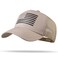 RONGJUN American Flag Trucker Hat Snapback Hat Baseball Cap for Men Women Breathable Mesh Side Adjustable Fit for Casual Wear Khaki