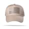 RONGJUN American Flag Trucker Hat Snapback Hat Baseball Cap for Men Women Breathable Mesh Side Adjustable Fit for Casual Wear Khaki