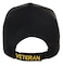 Artisan Owl Thank a Vet for Your Freedom Veteran Embroidered Cap Adjustable Hook Loop Closure Black