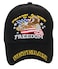 Artisan Owl Thank a Vet for Your Freedom Veteran Embroidered Cap Adjustable Hook Loop Closure Black