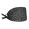 Belidome Working Hats with Black Leopard Print Back Cap with Adjustable Tie Sweatband