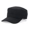 Ptduabenlu Cadet Army Cap Military Style Adjustable Flat Top Cap Unisex Basic Baseball Hat for Men Women Black