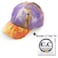 C.C CC Exclusives Washed Distressed Cotton Denim CrissCross Ponytail Hat Baseball Cap Bundle Hair Tie BT780BT791 A Elastic BandCoral Td