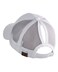 C.C CC Ponycap Messy High Bun Ponytail Adjustable Mesh Trucker Baseball Cap Hat White