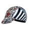 Corsehild White and Black Cycling Cap for Man and Woman Cycling Hat Under HelmetPolyester Breathable Sweat Absorbent