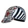 Corsehild White and Black Cycling Cap for Man and Woman Cycling Hat Under HelmetPolyester Breathable Sweat Absorbent