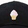 DALIX Soft Serve Ice Cream Hat Cotton Baseball Cap in Black